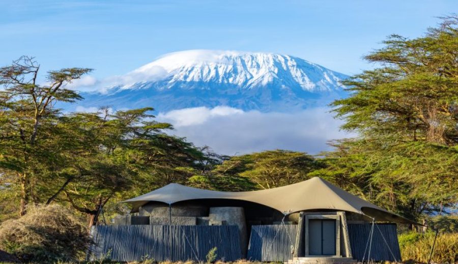 View of Mt Kilimanjaro at Angama Amboseli